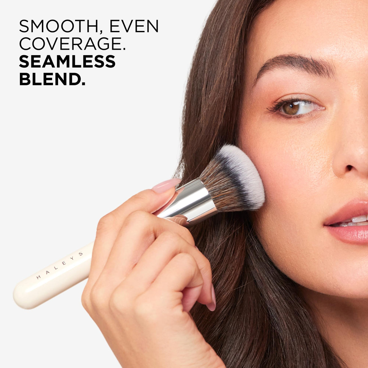 Haleys Kabuki Foundation Brush, Soft Bristles, Seamless Blending, Vegan HALEYS