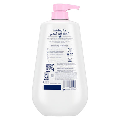 Dove 24hr Renew Lotion Body Wash MicroMoisture, Peony & Rose Oil, 30.6 oz Dove