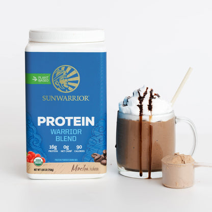Sunwarrior Warrior Blend, Mocha, 750 Gram SunwarriorBuy Supplements Australia