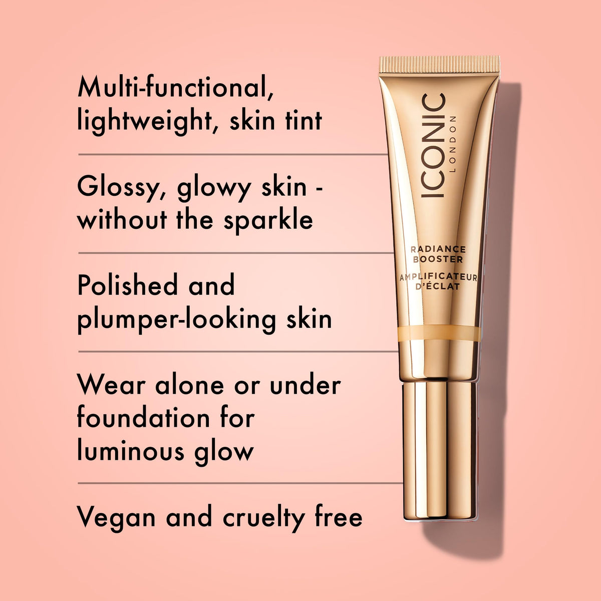 ICONIC LONDON Radiance Booster Tinted Moisturizer | Sand Glow, 1.01 Fl Oz ICONIC LONDON