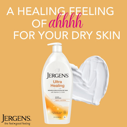 Jergens Ultra Healing Body Lotion, Moisturizer for Dry Skin, 32 fl oz Jergens