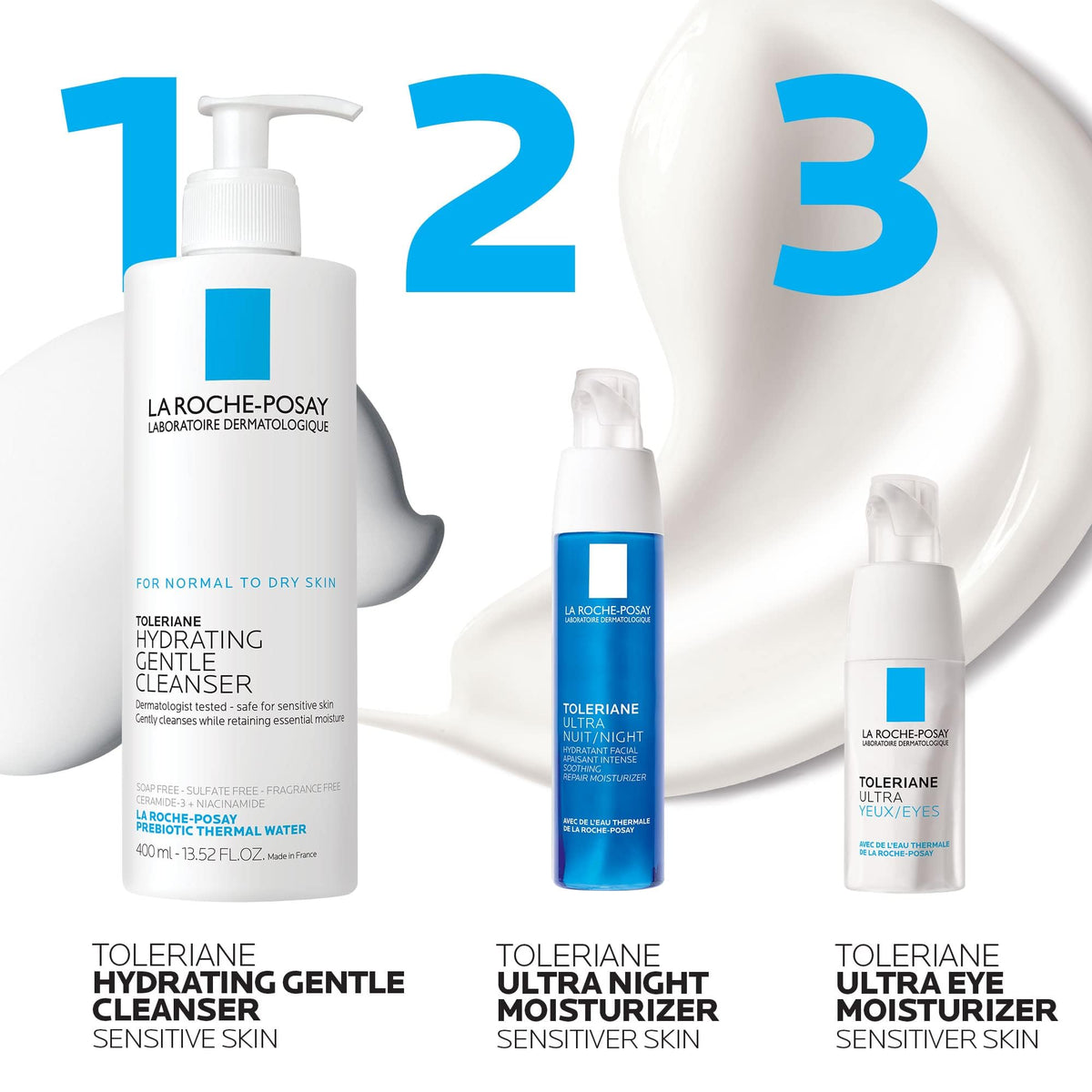 La Roche-Posay Toleriane Dermallergo Night Cream with Vitamin E 1.35oz La Roche-Posay