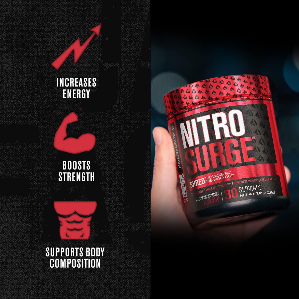 Jacked Factory Nitrosurge Pre-Workout in Arctic White & Watermelon Nitrosurge Shred Jacked Factory buy australia supplements