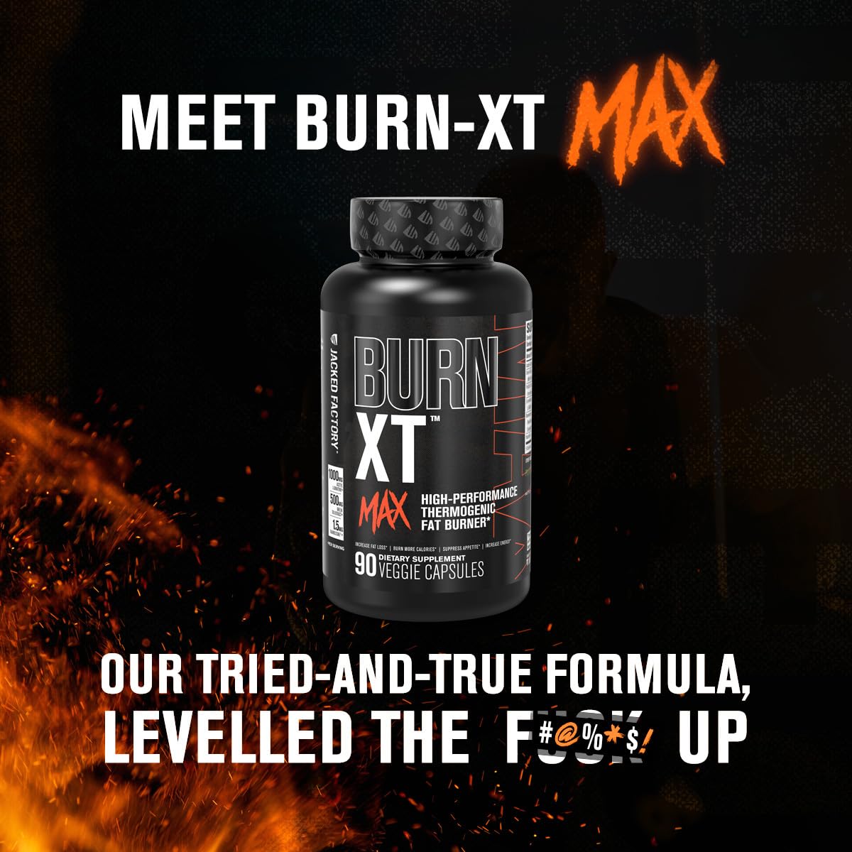 Jacked Factory Burn-XT Max - High-Performance Thermogenic Fat Burner & Appetite Suppressant for Weight Loss w/PurCaf Organic Caffeine, MitoBurn, Green Tea Jacked Factory buy australia supplements