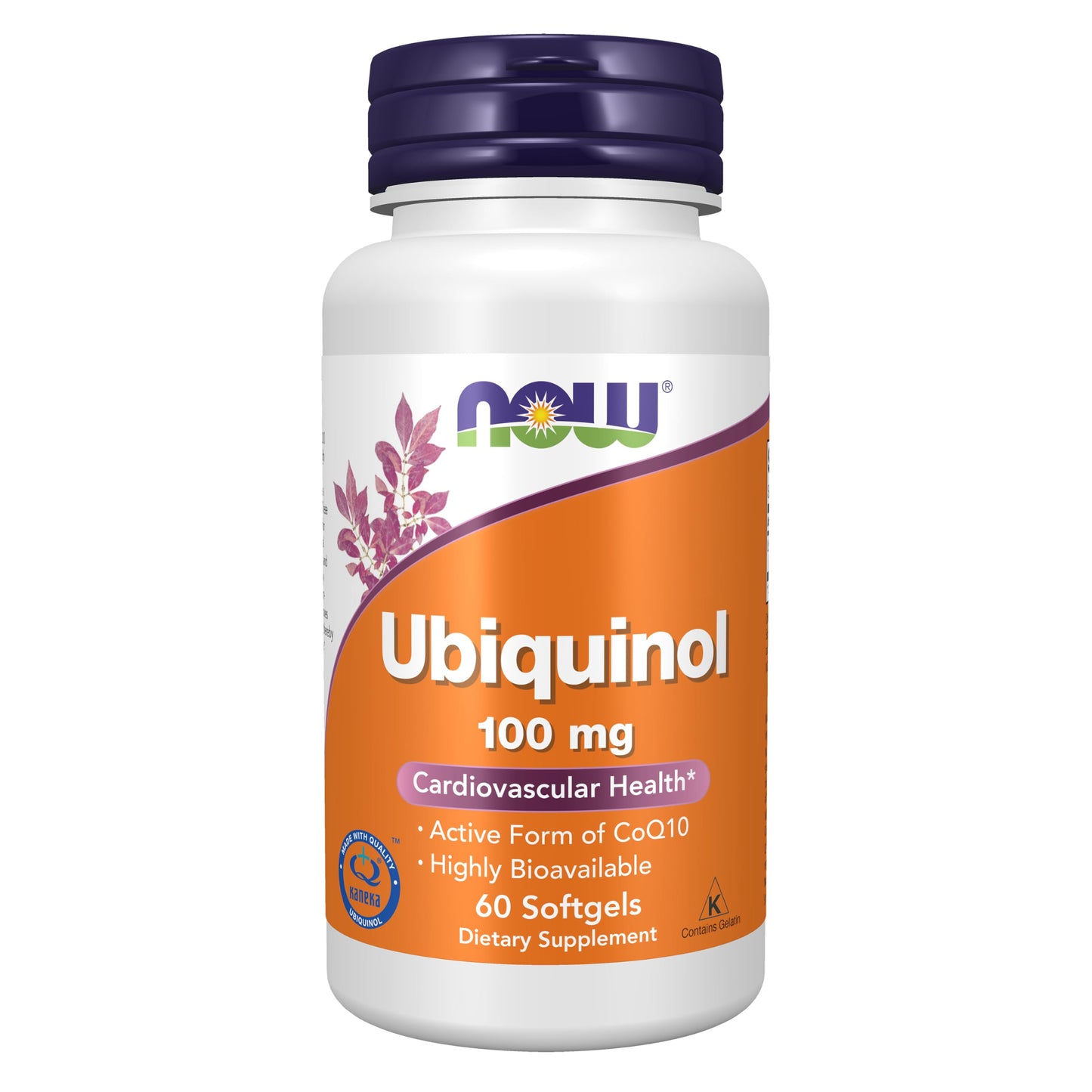 NOW Supplements, Ubiquinol 100 mg, High Bioavailability (the Active Form of CoQ10), 120 Softgels Gsupps Australia