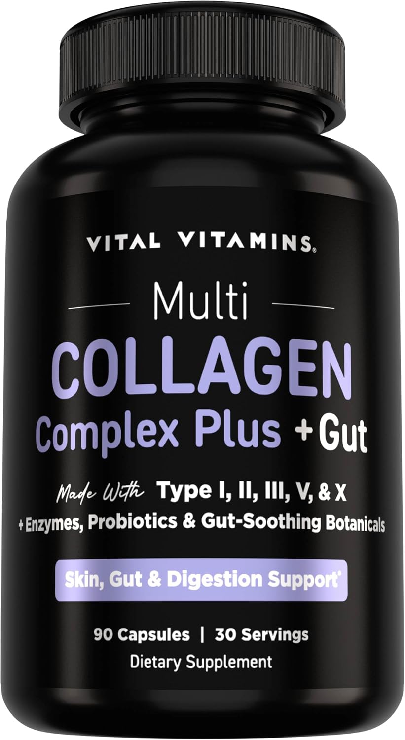 Vital Vitamins Women's Multivitamin 60 ct + Multi Collagen Complex Plus + Gut 90 ct Gsupps Australia