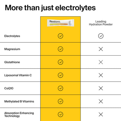The Absorption Company Electrolyte Powder Packets - Workout Recovery & Hydration Drink Mix with Liposomal Glutathione, Vitamin C & Methylated B Vitamins The Absorption Company