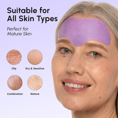 MAREE Forehead Wrinkle Patches – Collagen Wrinkle Patches with Retinol & Hyaluronic Acid for Face Lift – Fine Lines Deep Forehead Wrinkles Treatment Remover – Face Tape for Wrinkles Between Eyebrows MAREE