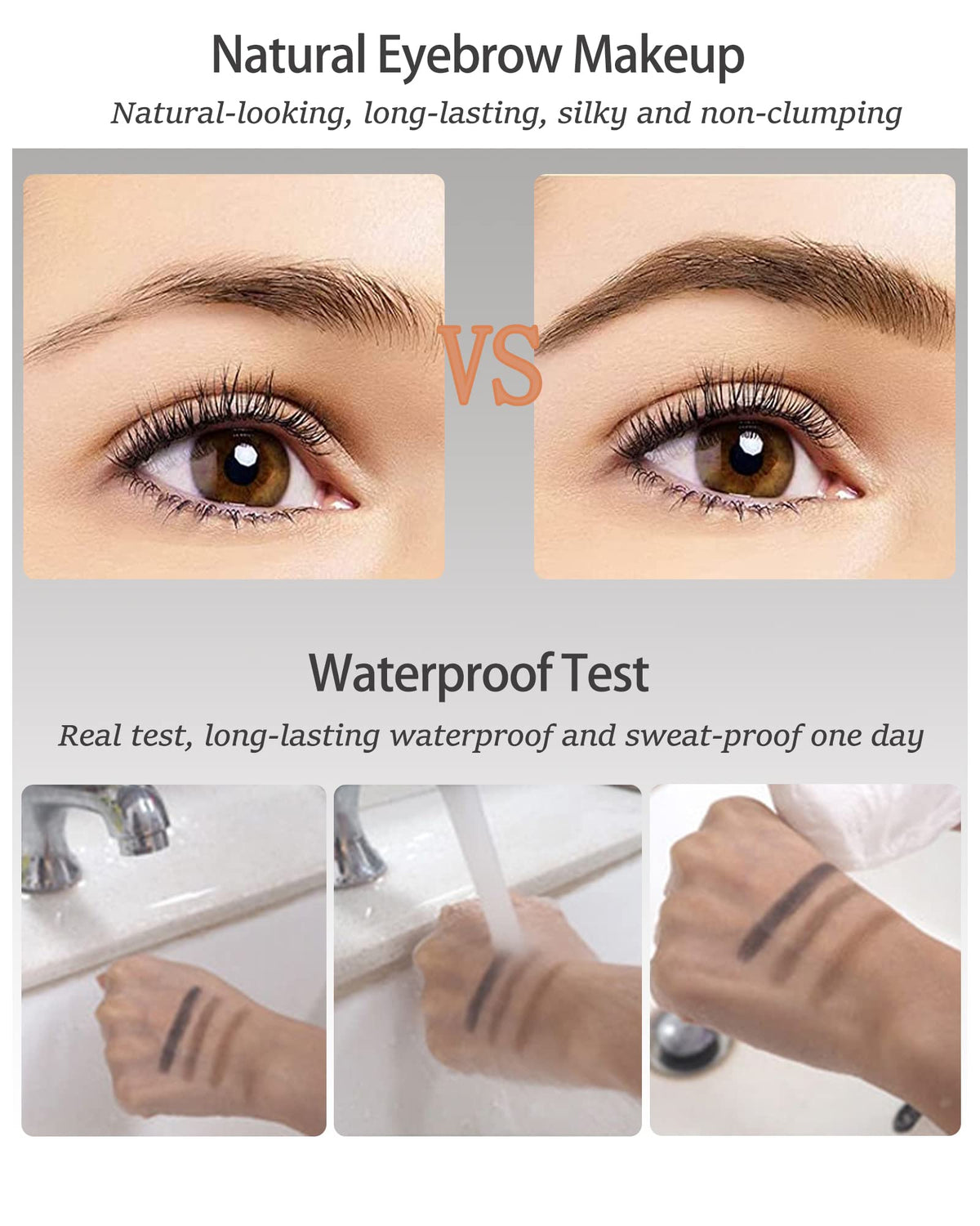 Eyebrow Powder Kit,Waterproof Eye Brow Tinting Filler Palette Set for Women LYSdefeu