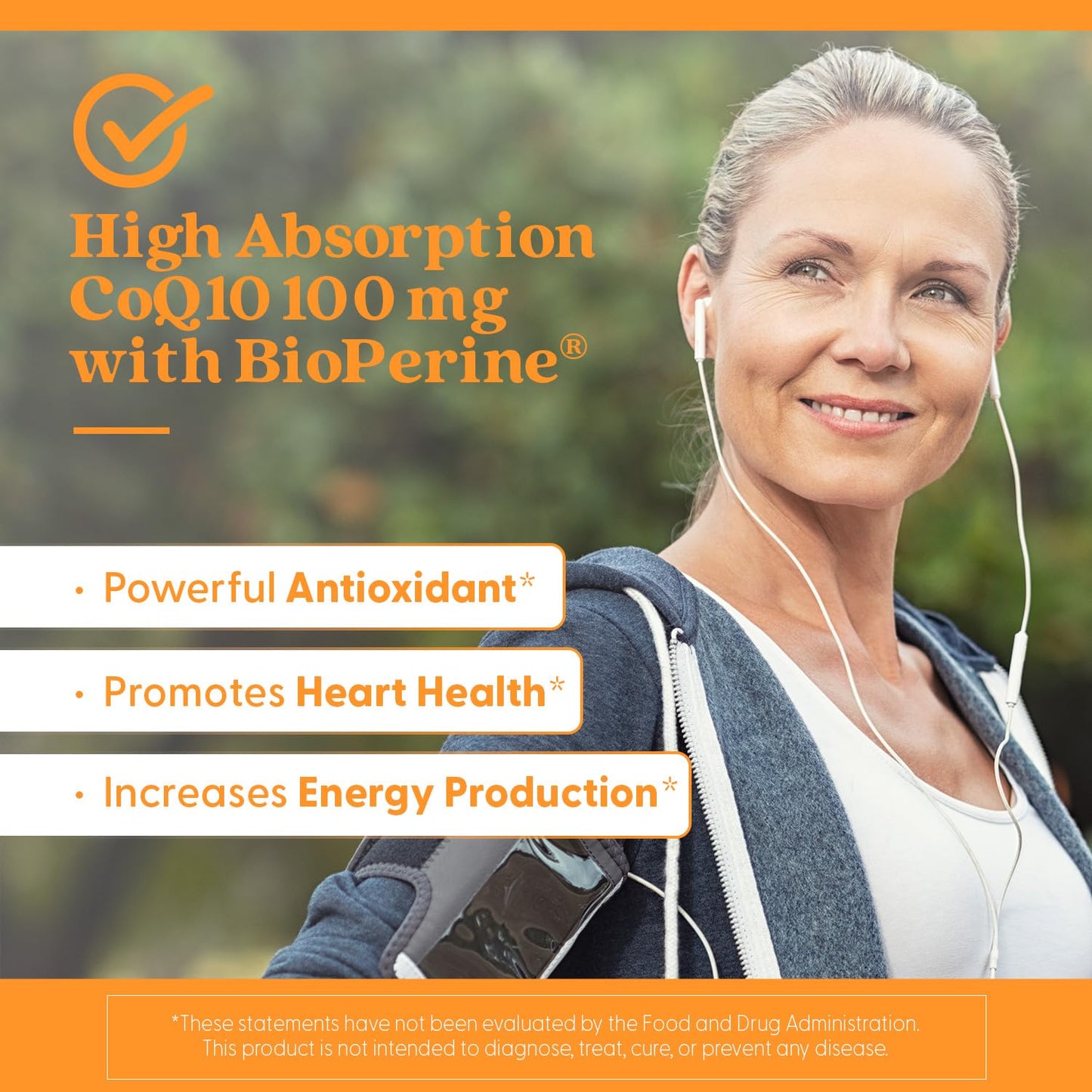 Doctor's Best High Absorption CoQ10 with BioPerine Supplement - Coenzyme Q10 Softgels for Heart Health & Antioxidant Support, Naturally Fermented CoQ10 100mg Doctor's BEST