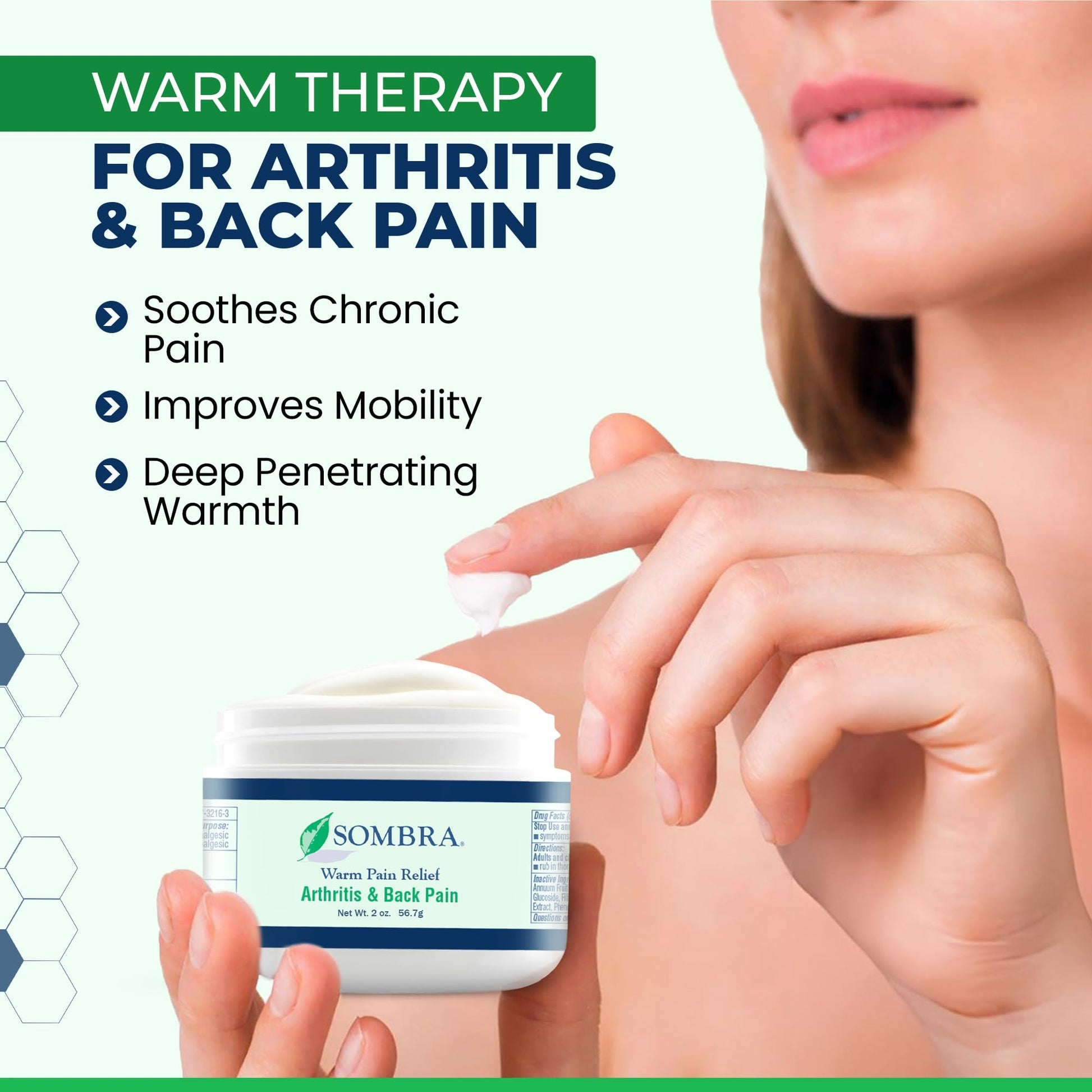 Sombra Warm & Cool Pain Relief Gel, Warm Relief for Arthritis and Chronic Pain Pre-Workout Muscle Rub, Cold for Swelling, Soreness, Post-Workout, Free of Artificial Fragrances, 2oz Per Jar Sombra buy australia supplements