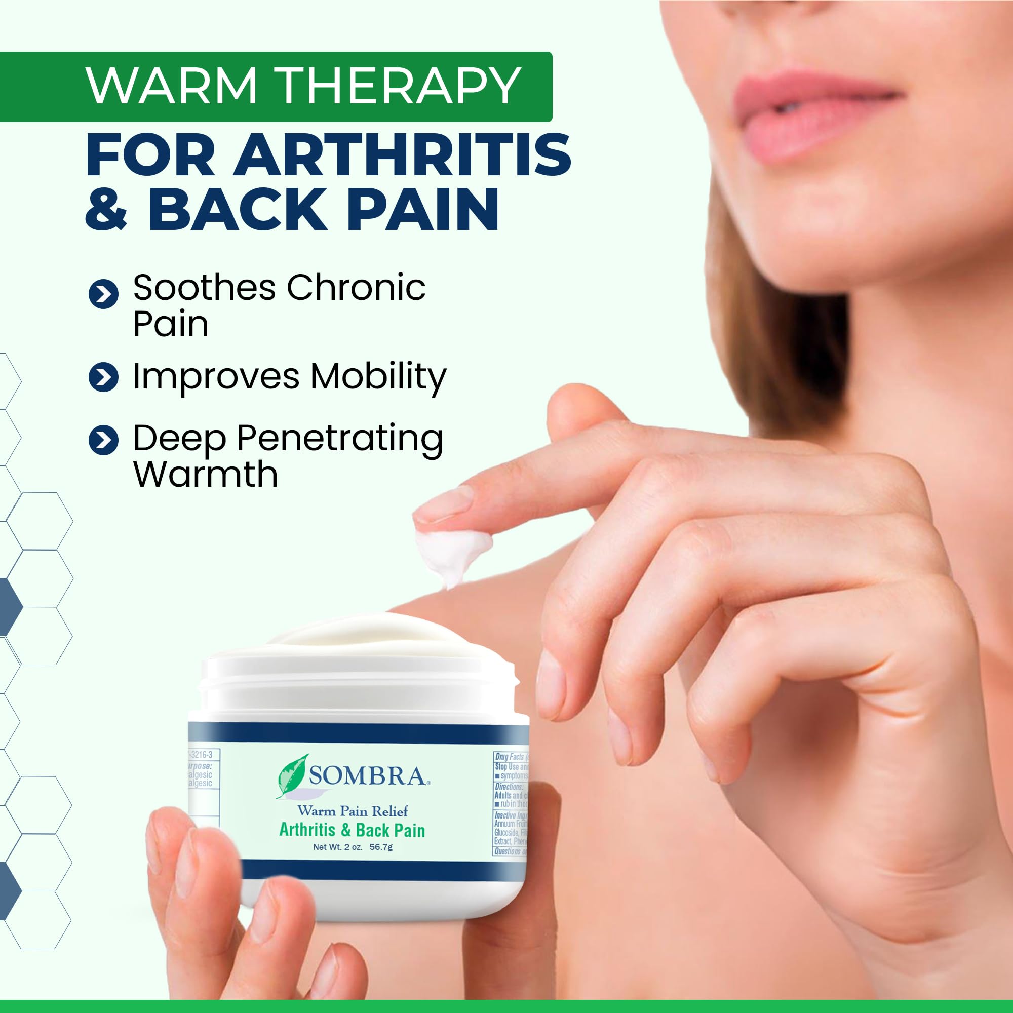 Sombra Warm & Cool Pain Relief Gel, Warm Relief for Arthritis and Chronic Pain Pre-Workout Muscle Rub, Cold for Swelling, Soreness, Post-Workout, Free of Artificial Fragrances, 2oz Per Jar Sombra buy australia supplements