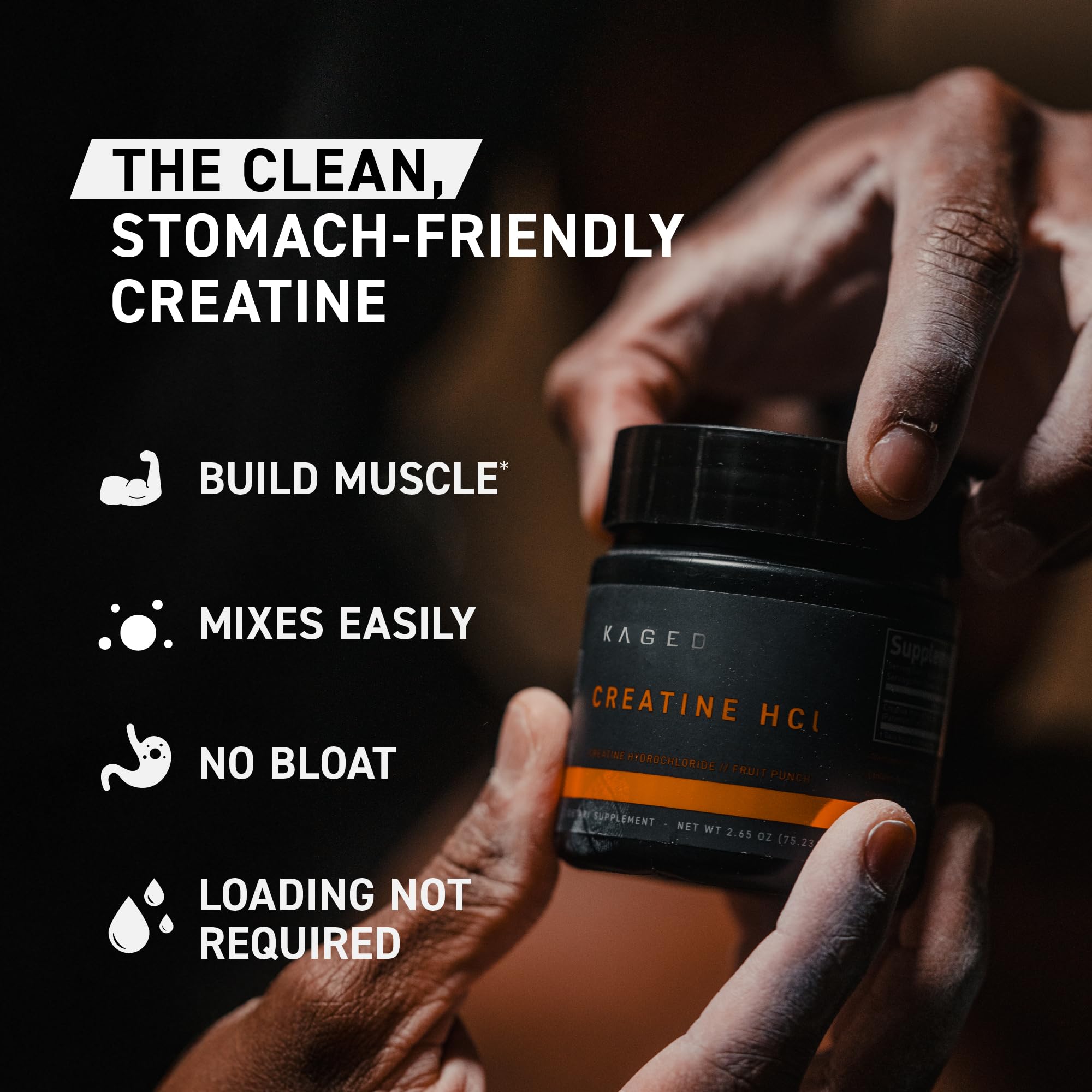 Kaged Creatine HCl Capsules | 7X Concentrated vs Mono | Muscle Building & Recovery | High Absorption | No Bloating | Creatine for Men & Women Kaged buy australia supplements