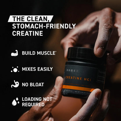 Kaged Creatine HCl Capsules | 7X Concentrated vs Mono | Muscle Building & Recovery | High Absorption | No Bloating | Creatine for Men & Women Kaged