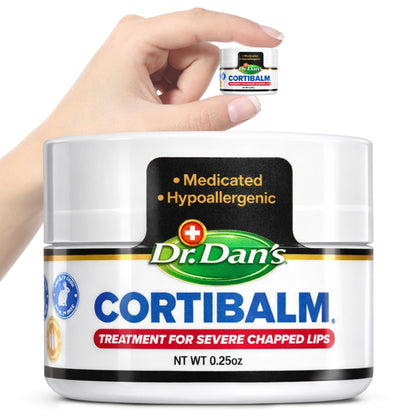 Dr. Dan's Cortibalm 1-Pack Healing Lip Balm Jar for Severely Chapped Lips Dr. Dan's