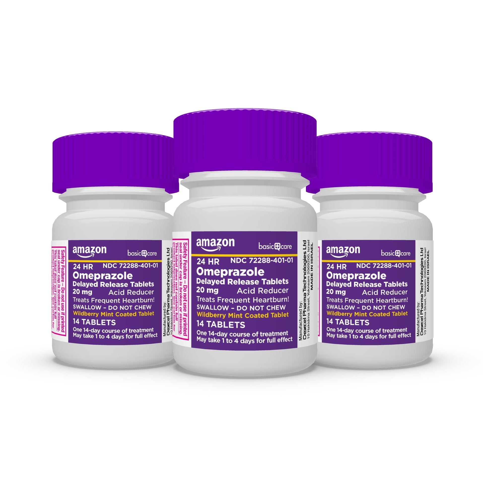 Amazon Basic Care Omeprazole Delayed Release Tablets 20 mg, Acid Reducer, Wildberry Mint Coated Tablet, Heartburn Medicine, 42 Count Amazon Basic Care buy australia supplements