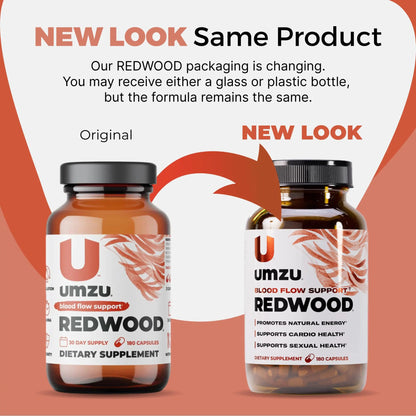 UMZU Redwood Nitric Oxide Booster, (30 Day Supply) – Vitamin C, Garlic & Horse Chestnut – Healthy Circulation & Endurance – Daily Cardiovascular Support Nitric Oxide UMZU