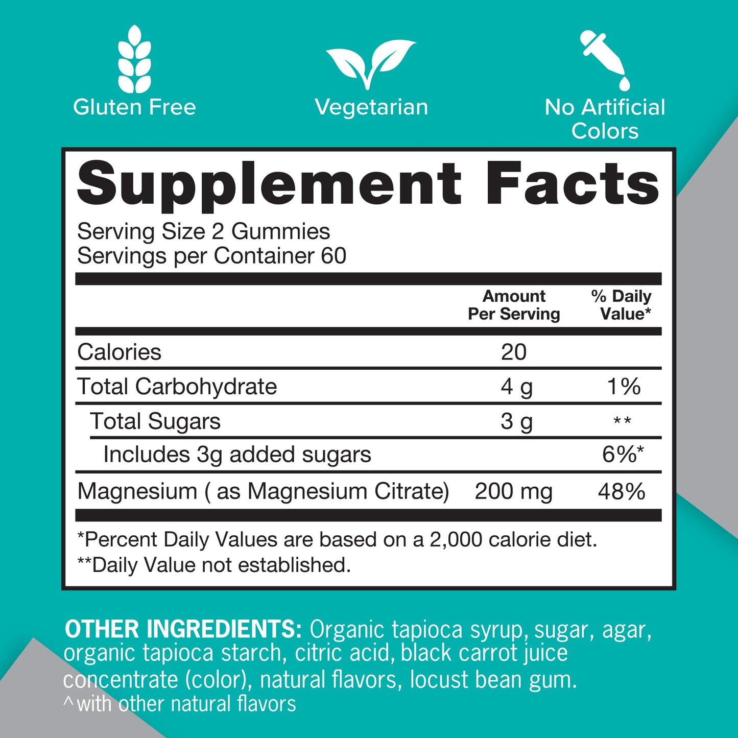 Qunol Magnesium Gummies for Adults, 200mg Elemental Magnesium (from 1,750mg Magnesium Citrate), High Absorption Magnesium Supplement, Supports Nerve, Qunol