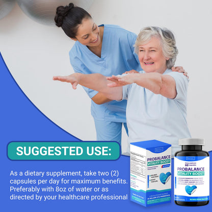 Ruolai ProBalance Probiotics for Women 68B CFU – Menopause, Bloat & Belly Support – Turmeric & Moringa Ruolai