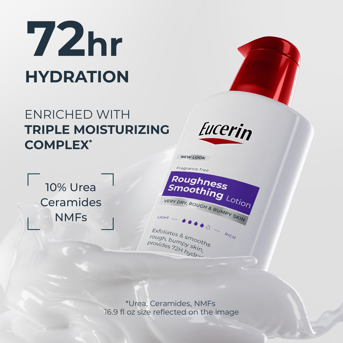 Eucerin Roughness Smoothing Lotion with Urea, 16.9 FL OZ Eucerin