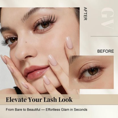 GlowVane TrueCurve Lash Clusters Kit, Wispy Curved Band Eyelash, Winkie GlowVane