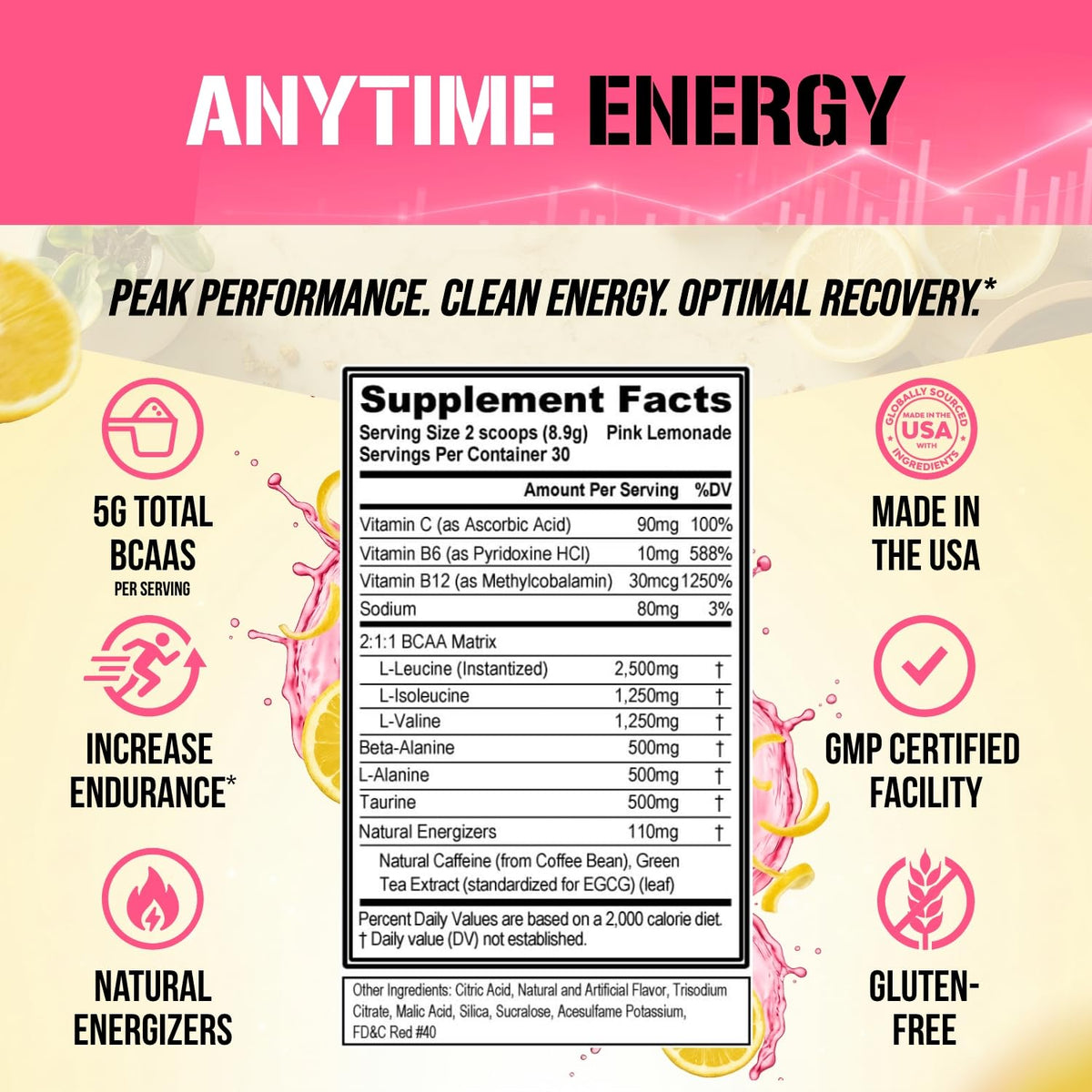 Evlution EVL BCAAs Amino Acids Powder - BCAA Energy Pre Workout Powder for Muscle Recovery Lean Growth and Endurance - Rehydrating Post Workout Recovery Evlution