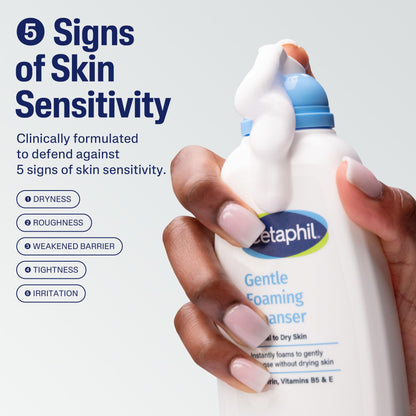 Cetaphil Oil Free Gentle Foaming Facial Cleanser, Sensitive Skin, 8oz Cetaphil
