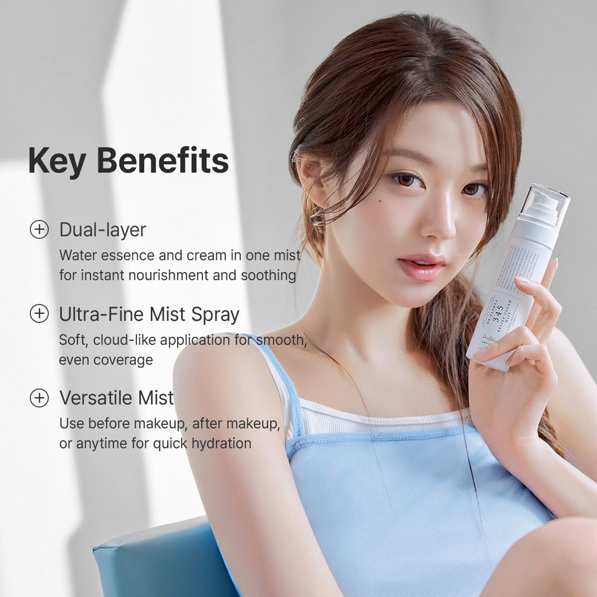 Dr.Althea 345 Relief Cream Mist, Korean Vegan Skin Care, 3.38 Fl Oz Dr.Althea