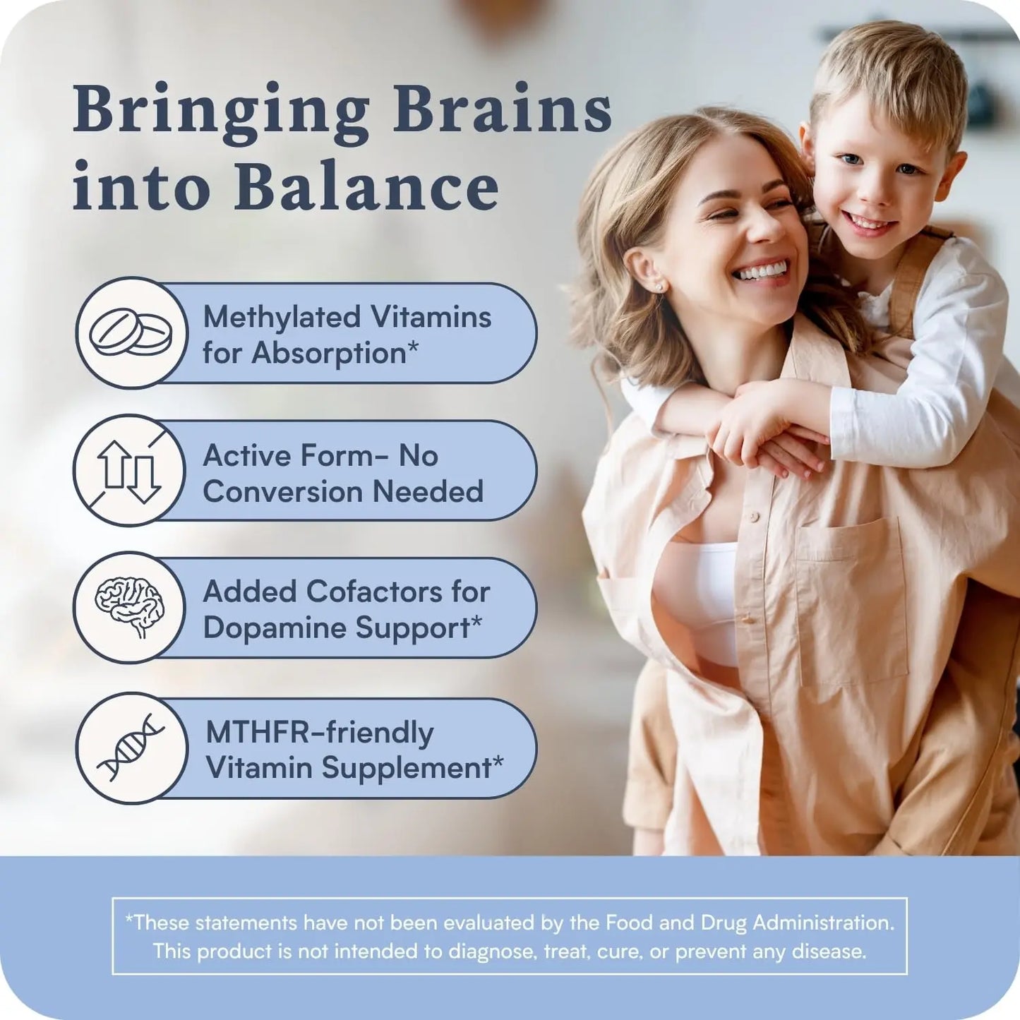 Accentrate Brain Supplement for Focus, Attention, Mood | Complete Vitamin B Complex | Brain Health | Methylated Multivitamin w/L-Methylfolate (5-MTHF), Cofactors Methyl-B12 & P5P | MTHFR Supplement Accentrate