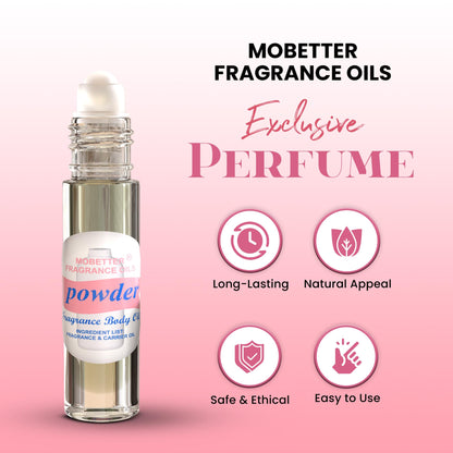 MOBETTER FRAGRANCE OILS Powder Fresh Scent Perfume Fragrance Body Oil Unisex MOBETTER FRAGRANCE OILS