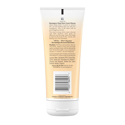 Neutrogena Deep Clean Facial Cream Cleanser, 7 fl. oz Neutrogena