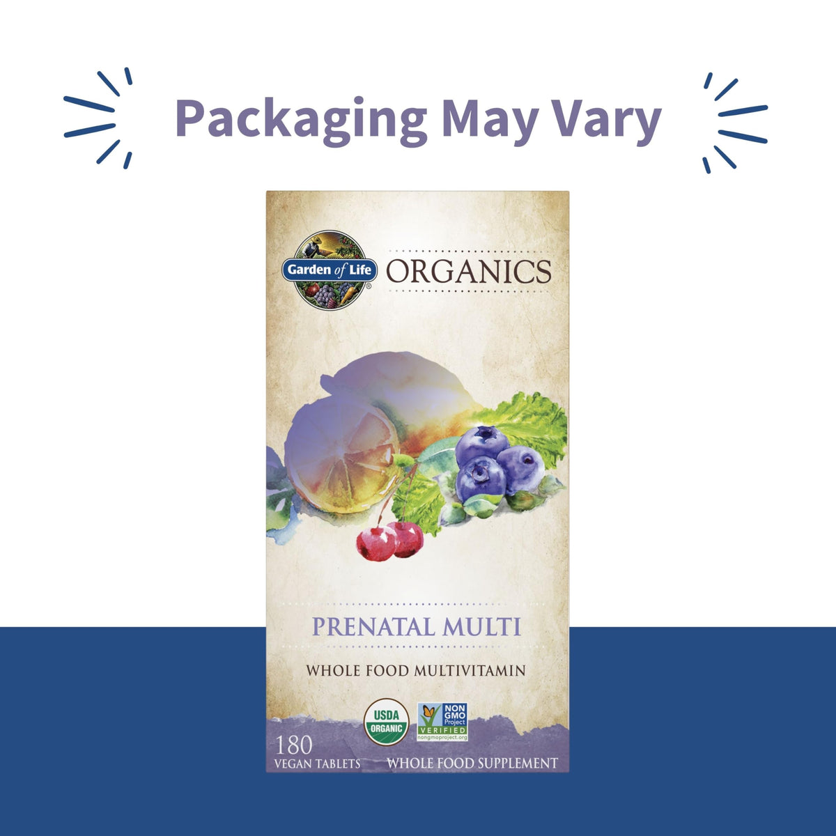 Garden of Life Organics Prenatal Multivitamin with Folate, B6, B12, D3 & Iron – Prenatal Vitamins for Women with Energy Metabolism Support for Healthy Garden of Life