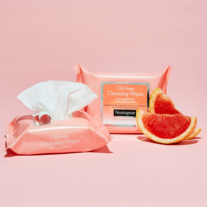 Neutrogena Makeup Remover Cleansing Towelettes, Pink Grapefruit, 25 Count, Twin Pack Neutrogena