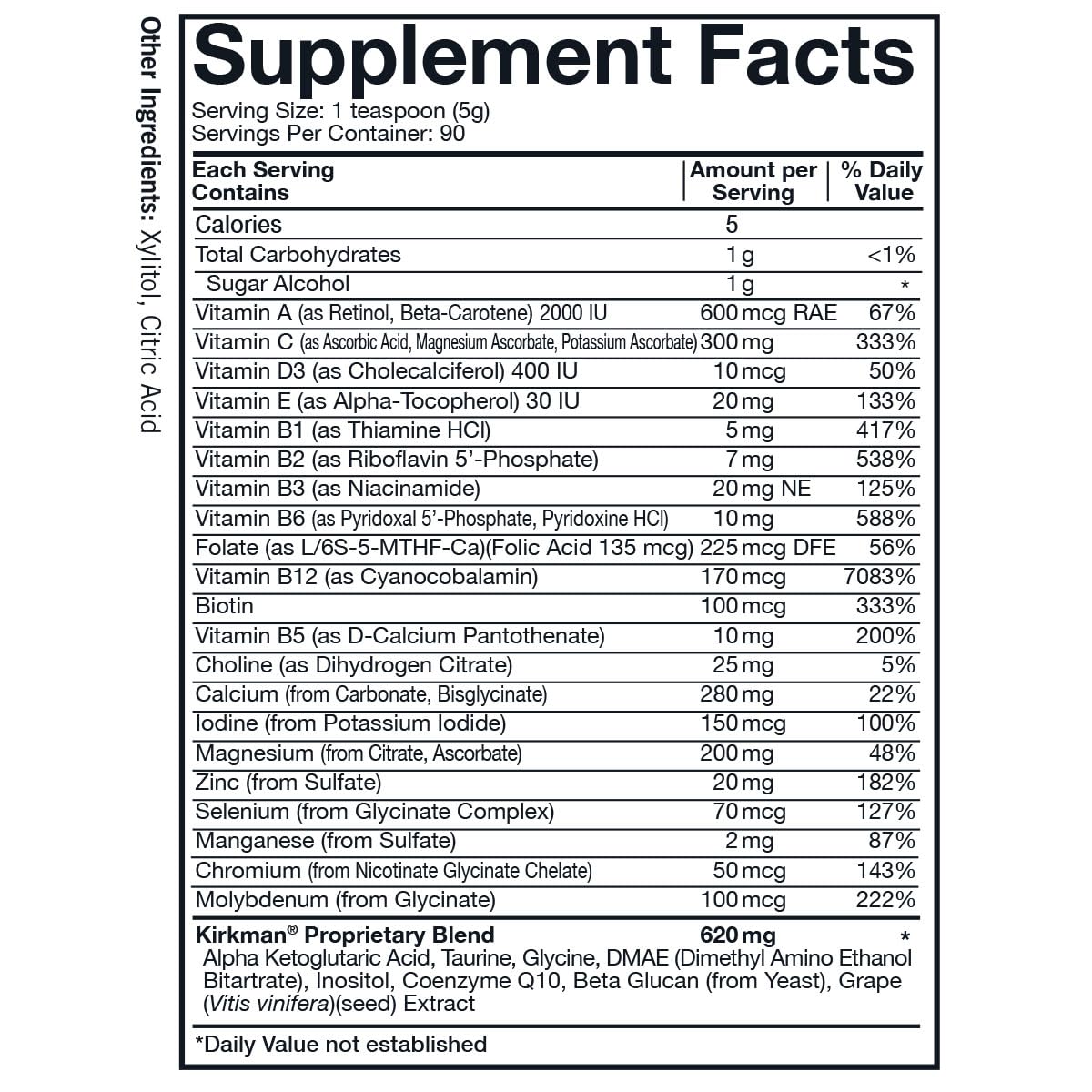 Kirkman Spectrum Complete II Powder - Hypoallergenic - 454 gm/16 oz Kirkman buy australia supplements