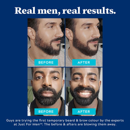 JUST FOR MEN 1-Day Beard & Brow Color, Temporary Color, Black Just for Men