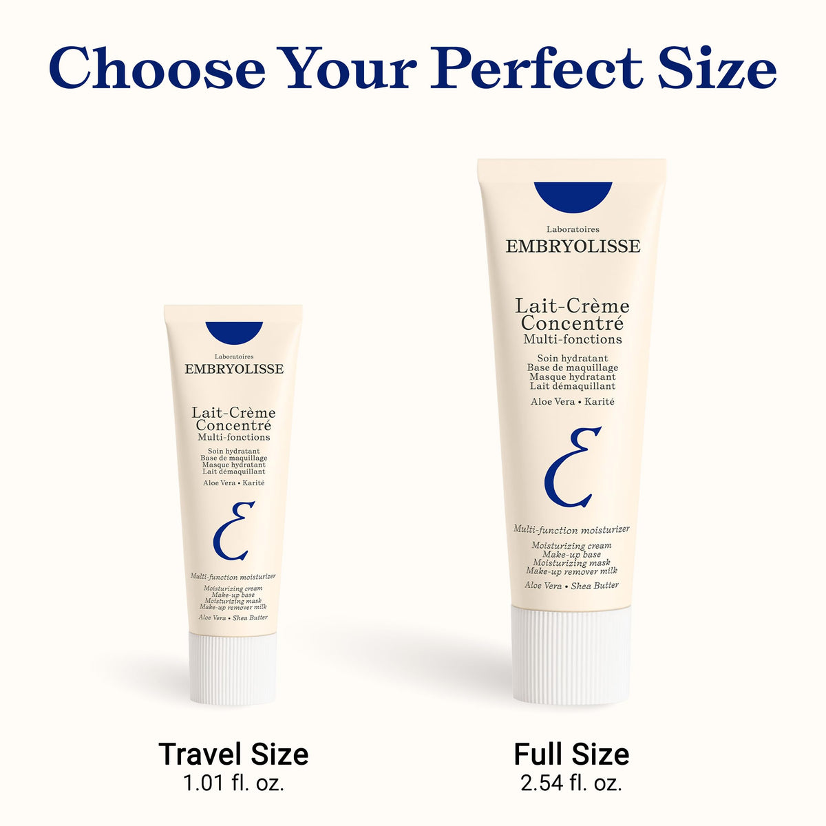 Embryolisse Lait-Crème Concentré Face Moisturizer and Makeup Primer, French Face Cream With Shea Butter & Aloe Vera, 2.54 Fl Oz Embryolisse