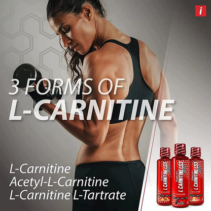 iSatori L-Carnitine LS3 3000, Liquid L-Carnitine with Acetyl L-Carnitine, L-Carnitine L-Tartrate, Stimulant Free Pre Workout, Low Calories, Sugar, Gluten, iSatori