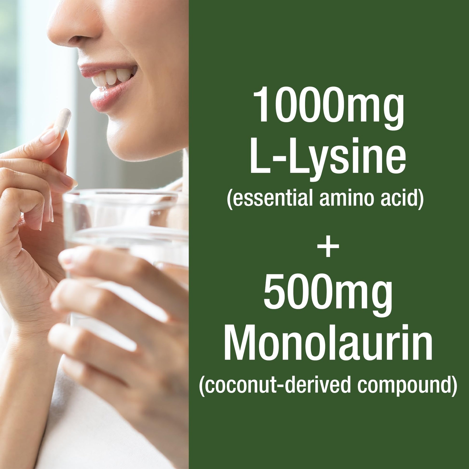 Peak Performance L Lysine 1000mg + Monolaurin 500mg High Potency Supplement for Lips, Skin, & Immune Support - L-Lysine 2-in-1 Bioavailable Supplements Peak Performance buy australia supplements