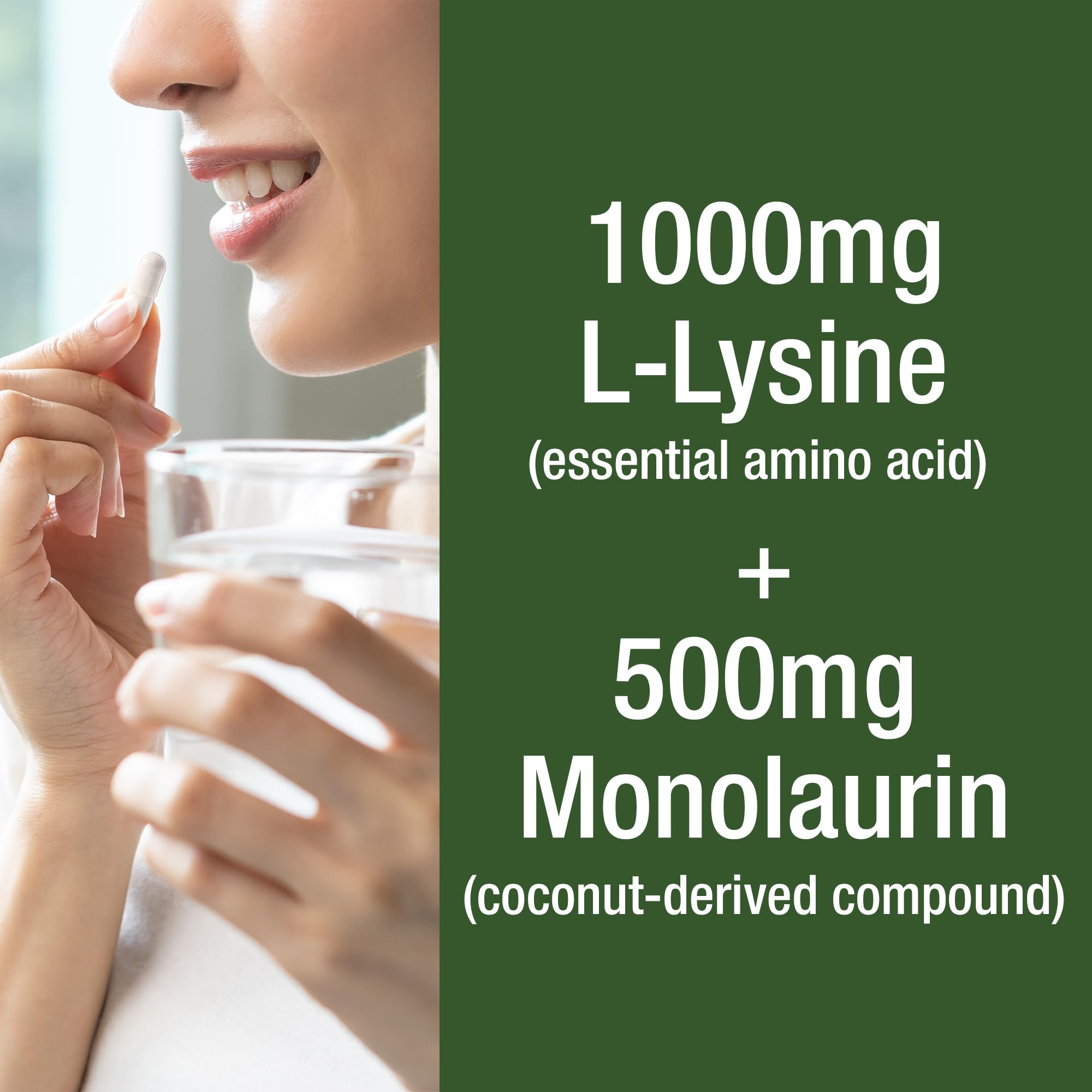 Peak Performance L Lysine 1000mg + Monolaurin 500mg High Potency Supplement for Lips, Skin, & Immune Support - L-Lysine 2-in-1 Bioavailable Supplements Peak Performance buy australia supplements