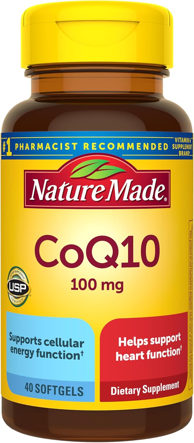 Nature Made CoQ10 100mg, 40 Liquid Softgels Gsupps Australia