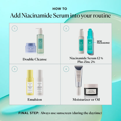 Naturium Niacinamide Serum 12% Plus Zinc 2%, 1 fl oz Naturium