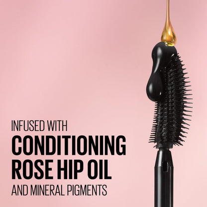 Maybelline Lash Sensational Washable Mascara, Lengthening and Volumizing for a Full Fan Effect, Blackest Black, 1 Count MAYBELLINE