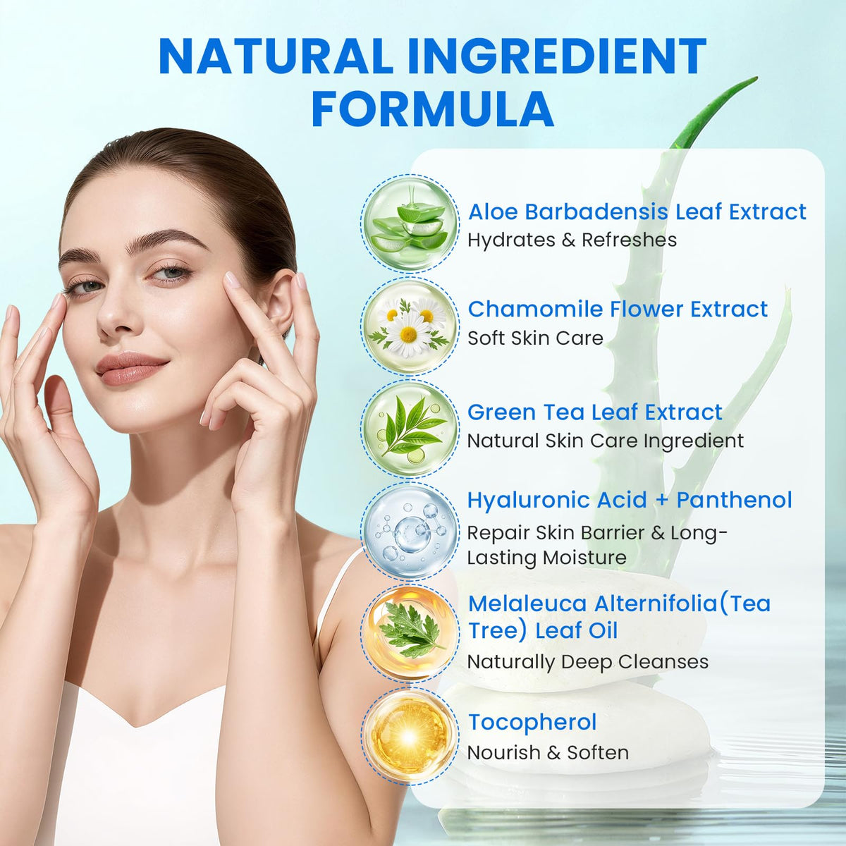 78PCS Eyelid Cleansing Wipes, Tea Tree Oil Gentle Cleansing Cloths, Gentle Daily Facial Cleansing Wipes for Sensitive Skin, Alcohol Free Moisturizing Eye Area Cleansing Wipes Bulk Pack skaqwuan