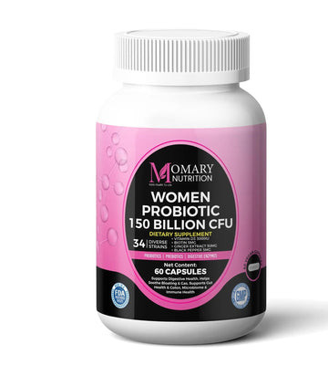 9-in-1 Bio Cultures Complex for Women – 150 Billion CFU Probiotics with 34 Diverse Strains, Organic Prebiotics, Postbiotics, Digestive Enzymes & Biotin – Supports Digestive Balance & Gut Microbiome MOMARY NUTRITION buy australia supplements