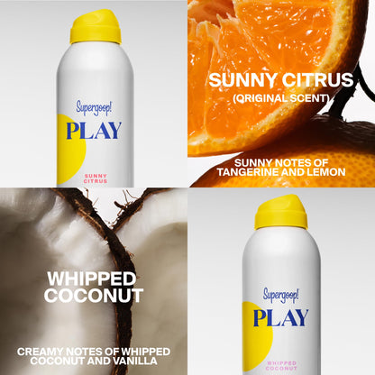 Supergoop! PLAY Body Mist Sunscreen SPF 50 PA++++, Sunny Citrus, 6oz Supergoop!
