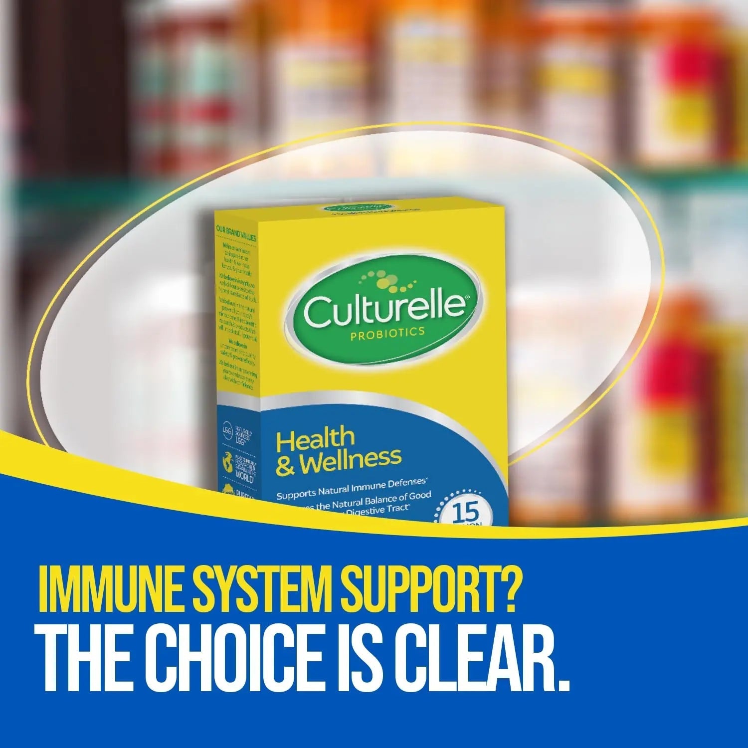 Culturelle Health & Wellness Daily Probiotic for Women & Men - 30 Count - 15 Billion CFUs & A Proven-Effective Probiotic Strain Support your Immune System- Gluten Free, Soy Free, Non-GMO Culturelle buy australia supplements