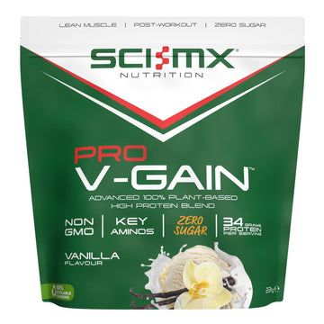 SCI-MX Pro-V Gain - 100% Vegan Vanilla Flavour Soy Protein Powder Isolate + B12 + Magnesium SCI-MX buy australia supplements