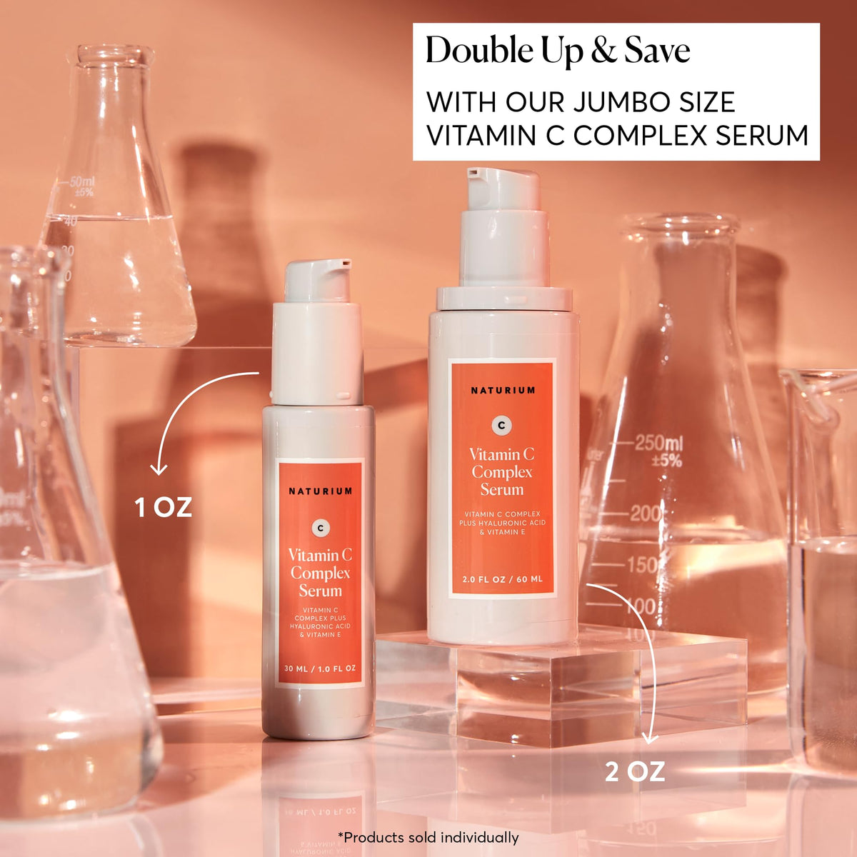 Naturium Vitamin C Complex Serum, Hyaluronic Acid & Vitamin E, 1 fl oz Naturium