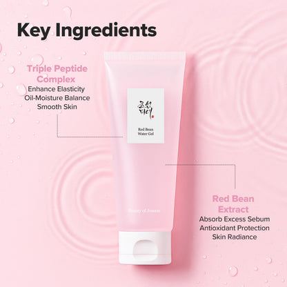 Beauty of Joseon Red Bean Water Gel Hydrating Peptide Hydro Boost Moisturizer for Acne Prone Dry Skin, Korean Skin Care Beauty of Joseon