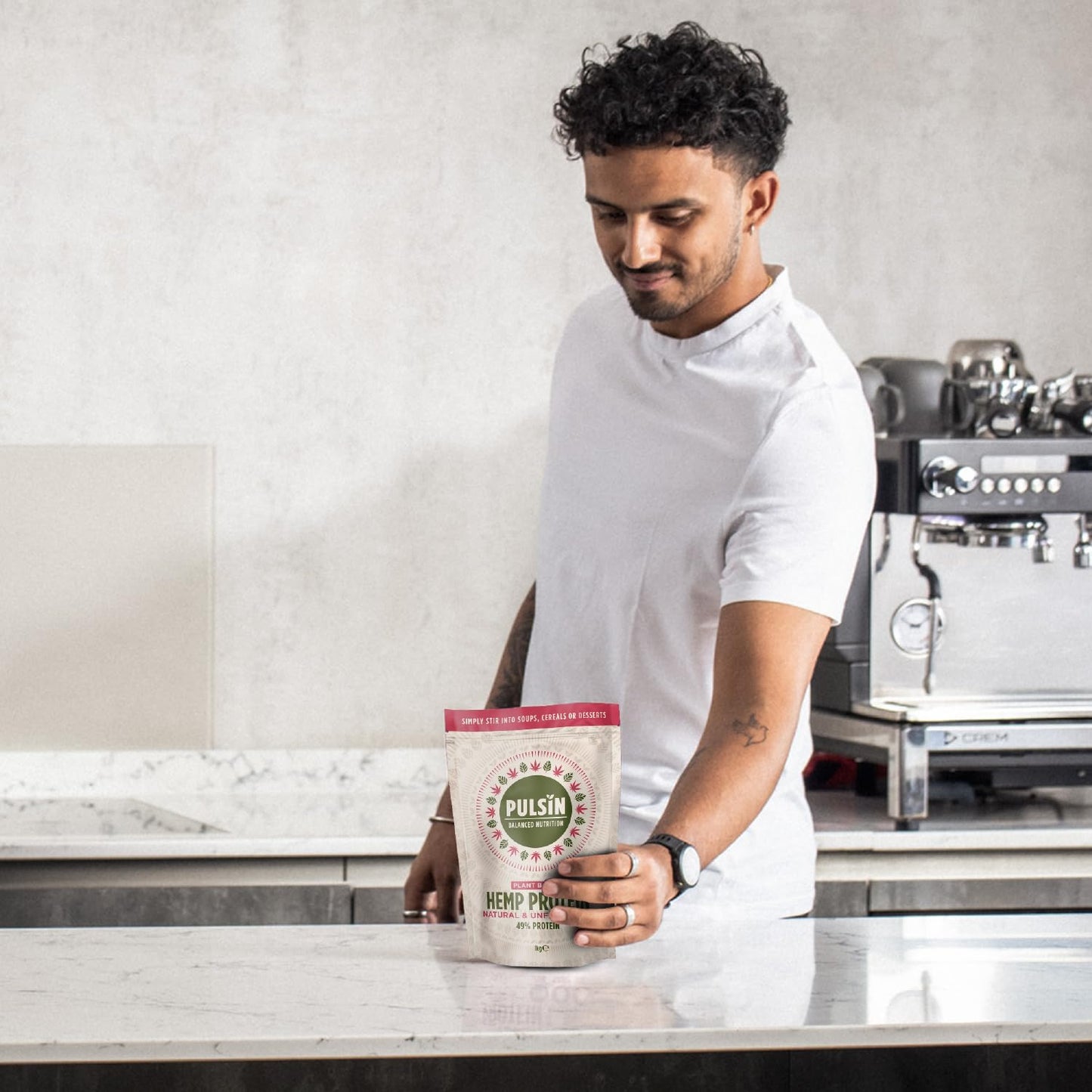 Pulsin - Natural Unflavoured Vegan Hemp Protein Powder - 1kg - 4.9g Protein, 0.4g Carbs, 35 Kcal Per Serving PulsinBuy Supplements Australia